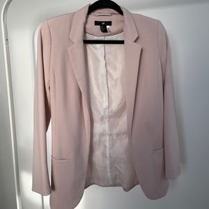 H&M light pink blazer